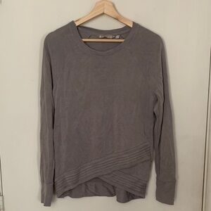 Athleta Gray Long Sleeve Women's Top
